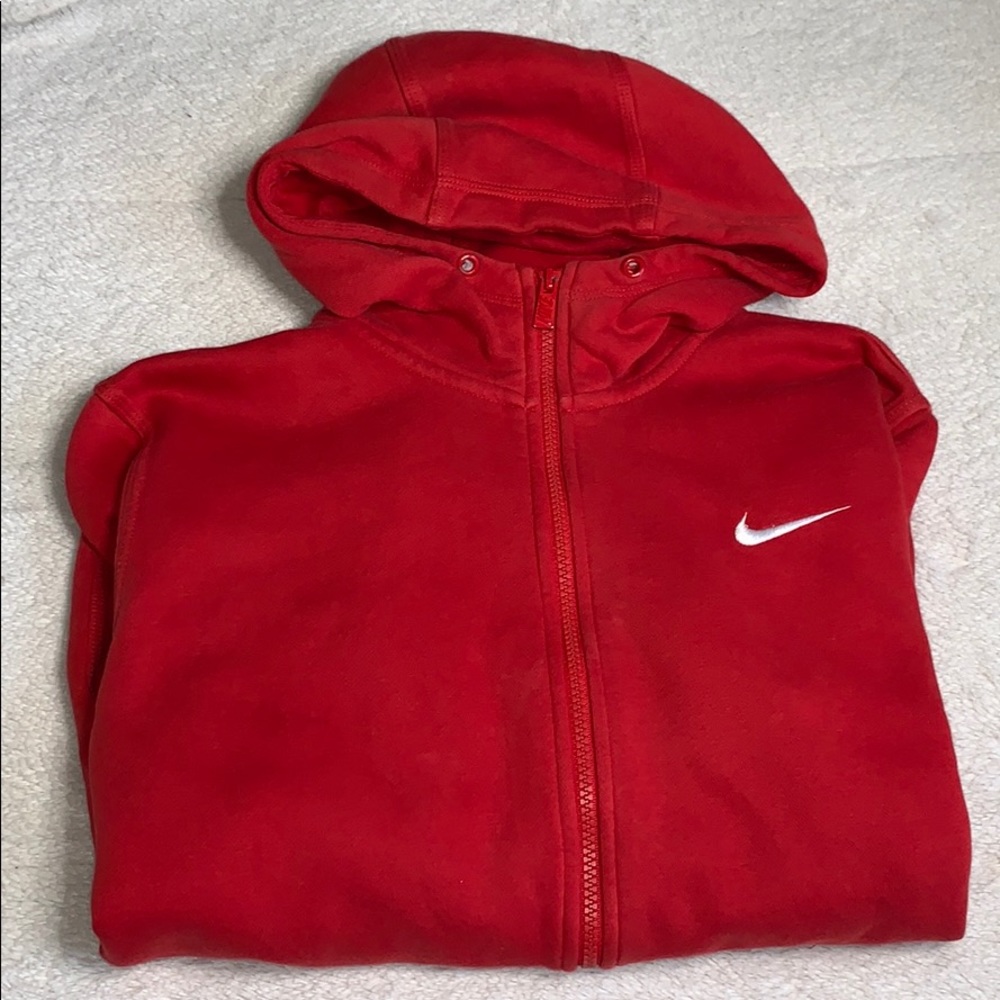 Red Nike zip up